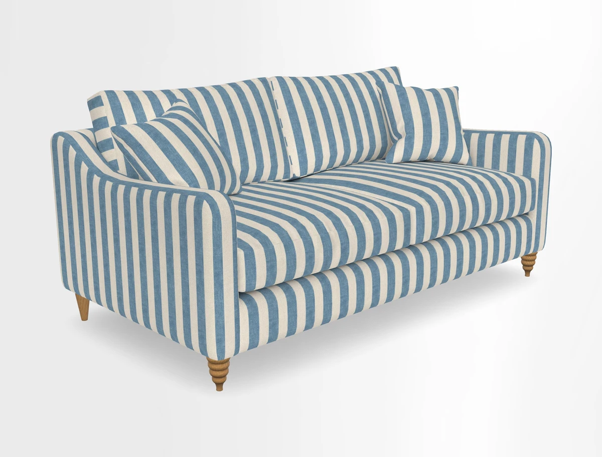 Rye 3 Seater Sofa in Herringbone Shadow