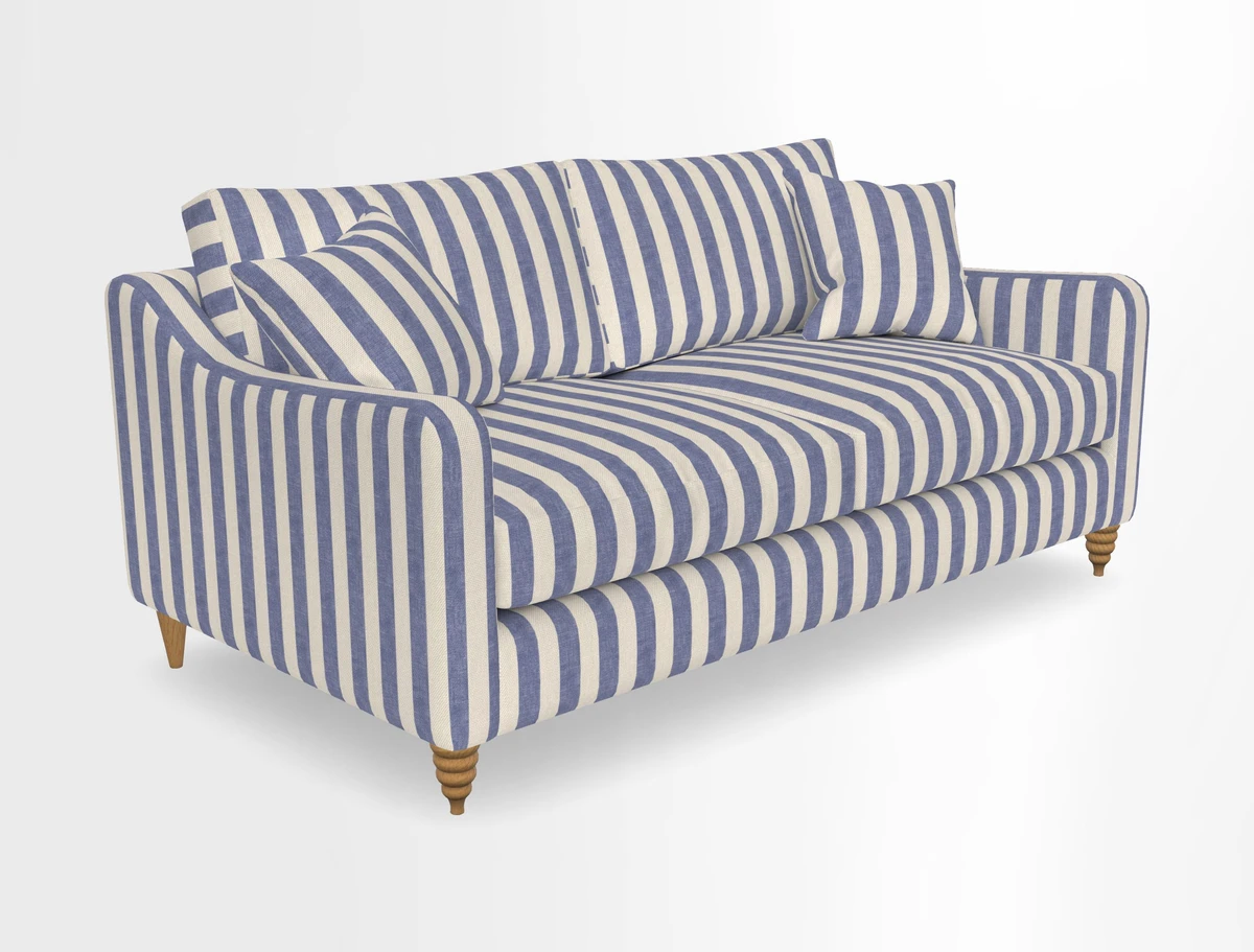 Rye 3 Seater Sofa in Herringbone Shadow