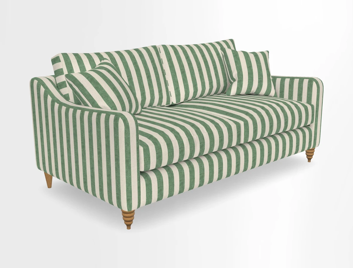 Rye 3 Seater Sofa in Herringbone Shadow