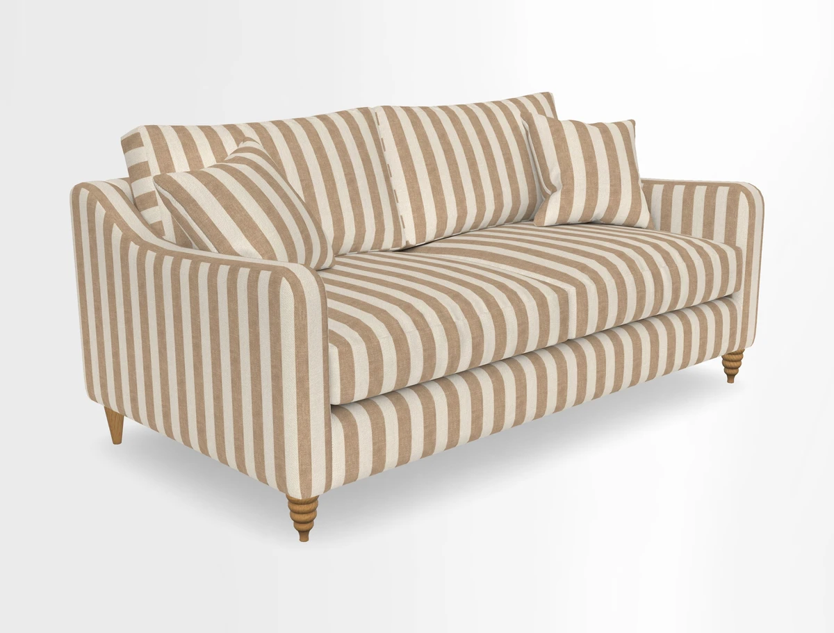 Rye 3 Seater Sofa in Herringbone Shadow