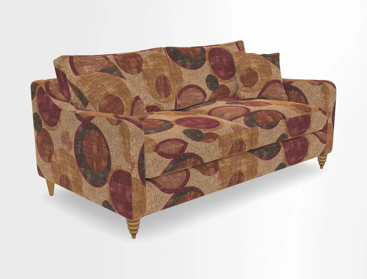 Rye 3 Seater Sofa in Herringbone Shadow