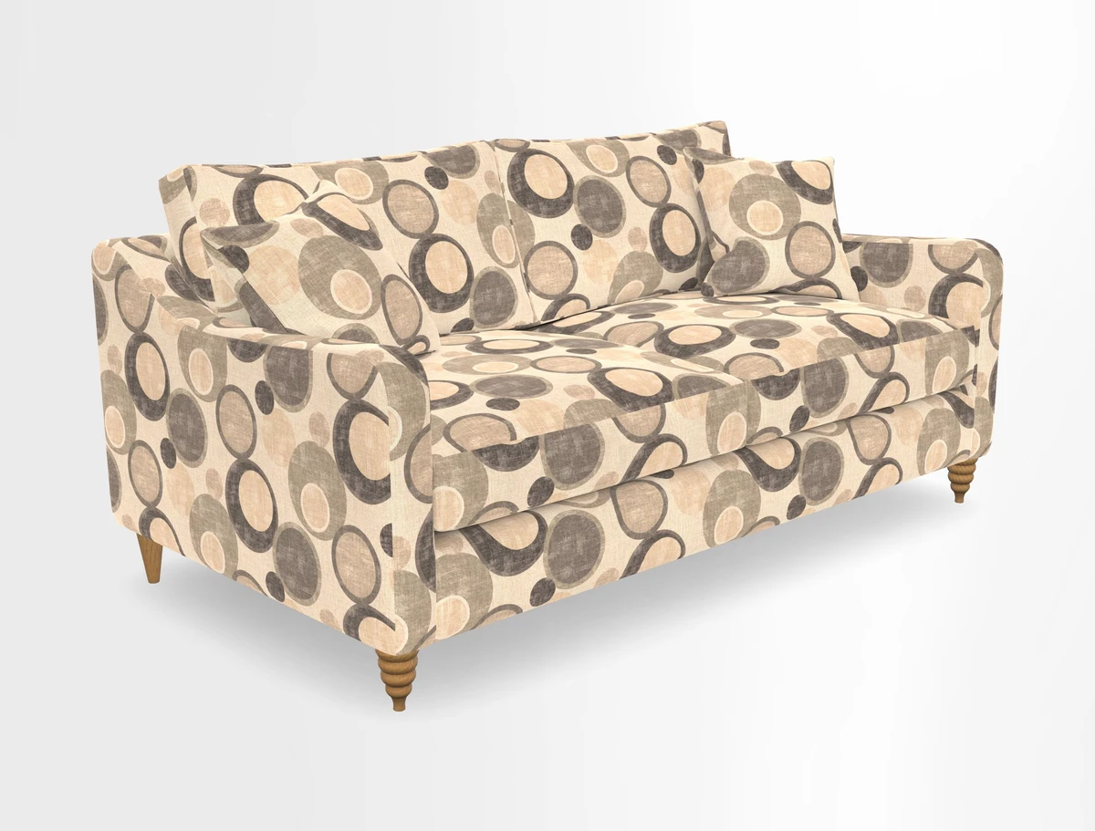 Rye 3 Seater Sofa in Herringbone Shadow