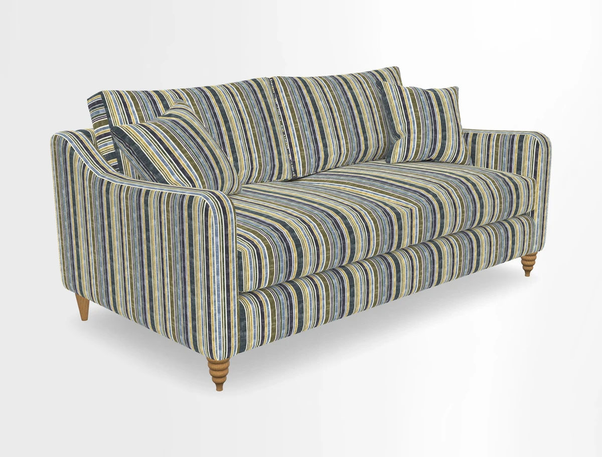 Rye 3 Seater Sofa in Herringbone Shadow