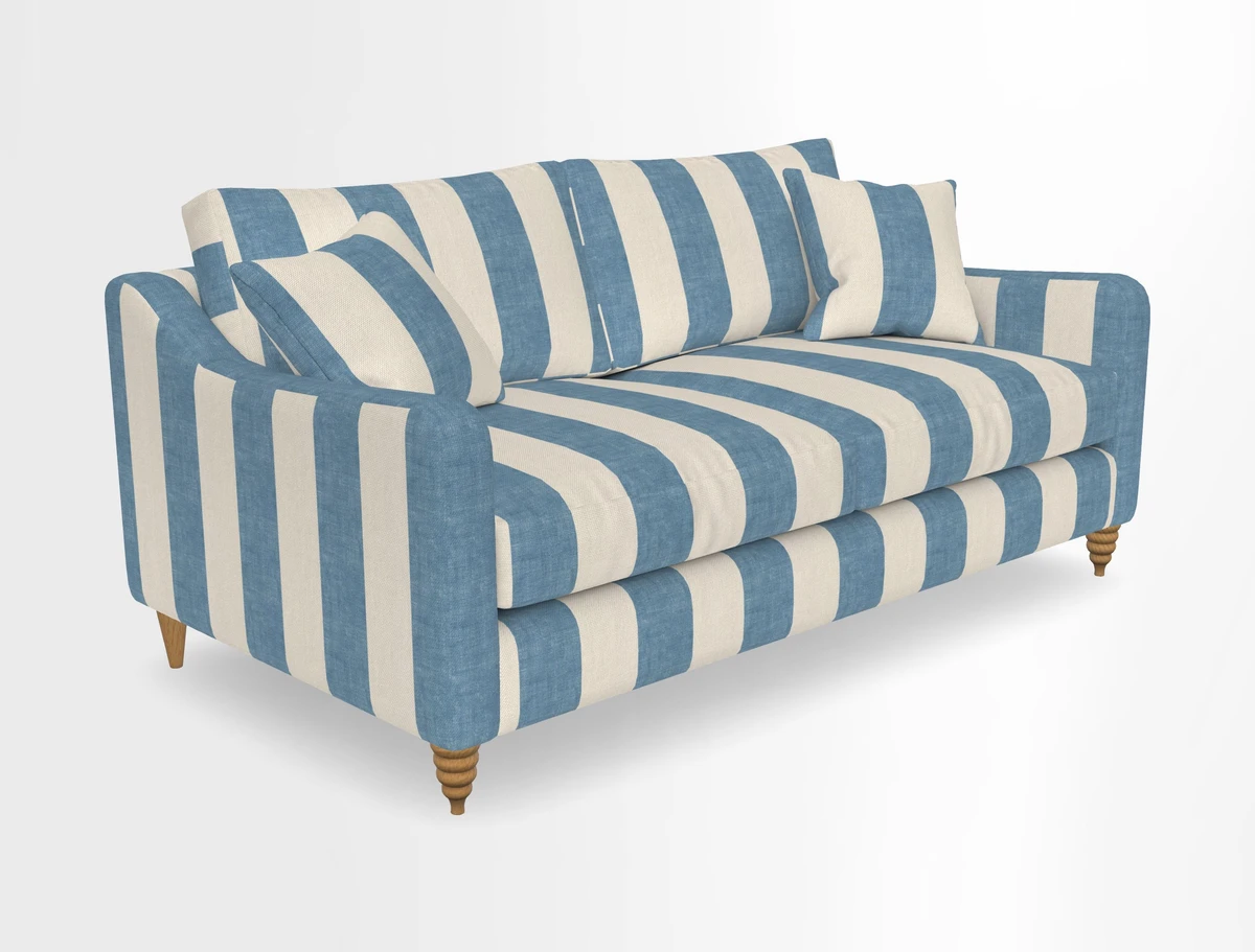 Rye 3 Seater Sofa in Herringbone Shadow