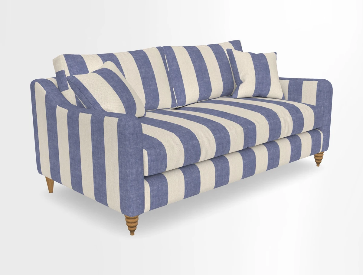 Rye 3 Seater Sofa in Herringbone Shadow