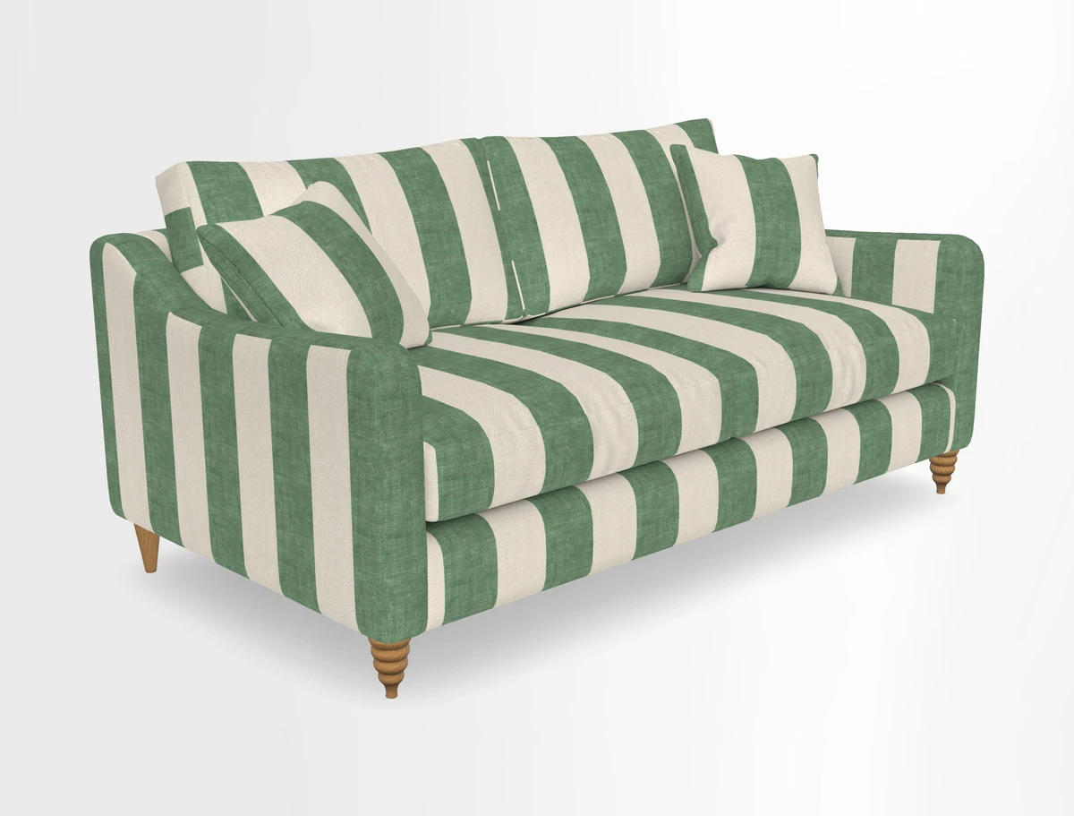 Rye 3 Seater Sofa in Herringbone Shadow