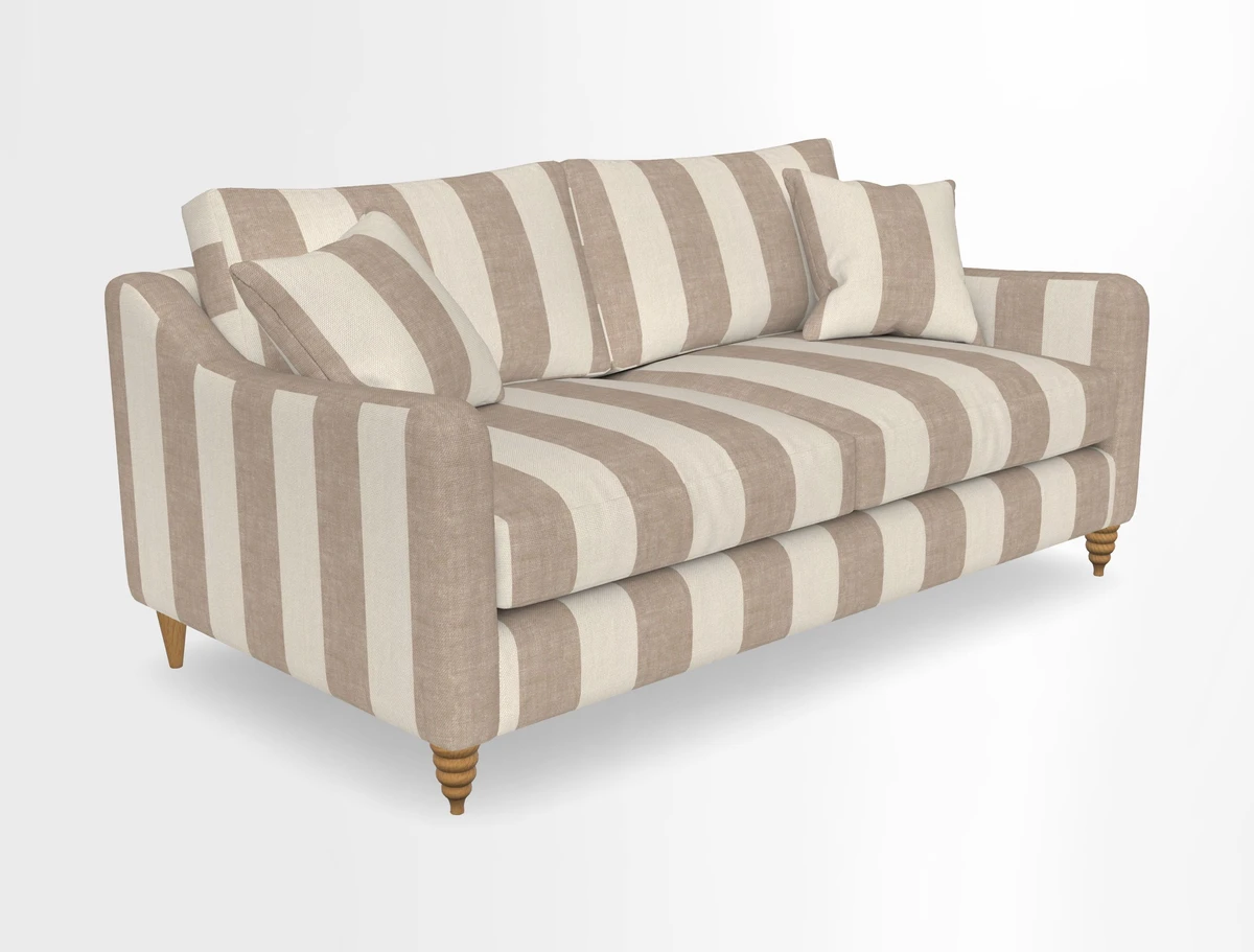 Rye 3 Seater Sofa in Herringbone Shadow