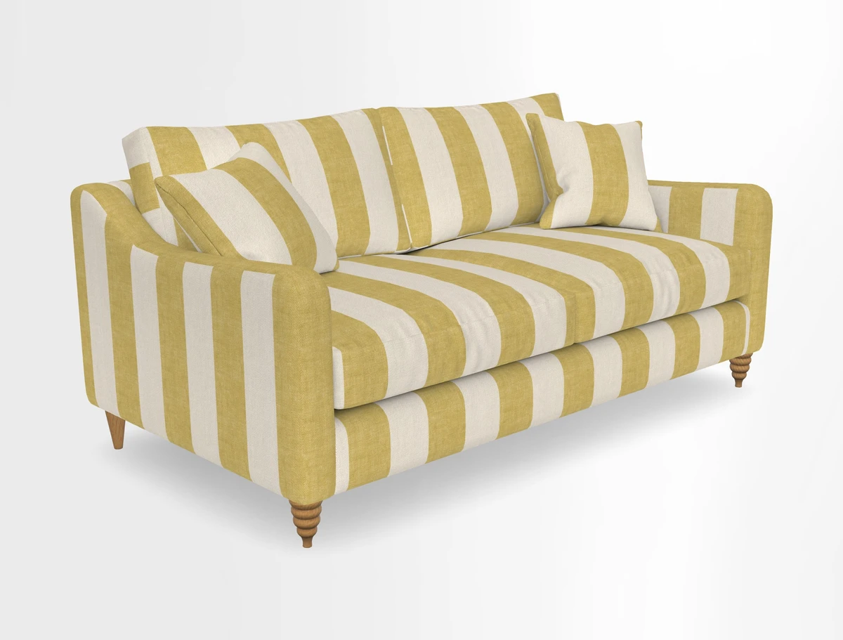 Rye 3 Seater Sofa in Herringbone Shadow
