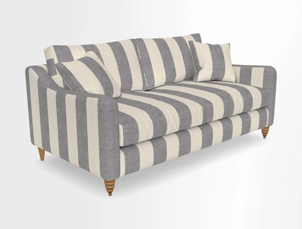 Rye 3 Seater Sofa in Herringbone Shadow
