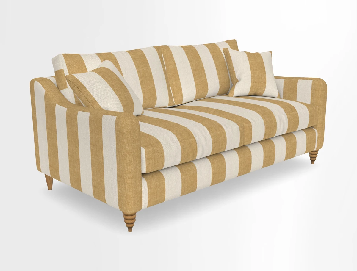 Rye 3 Seater Sofa in Herringbone Shadow