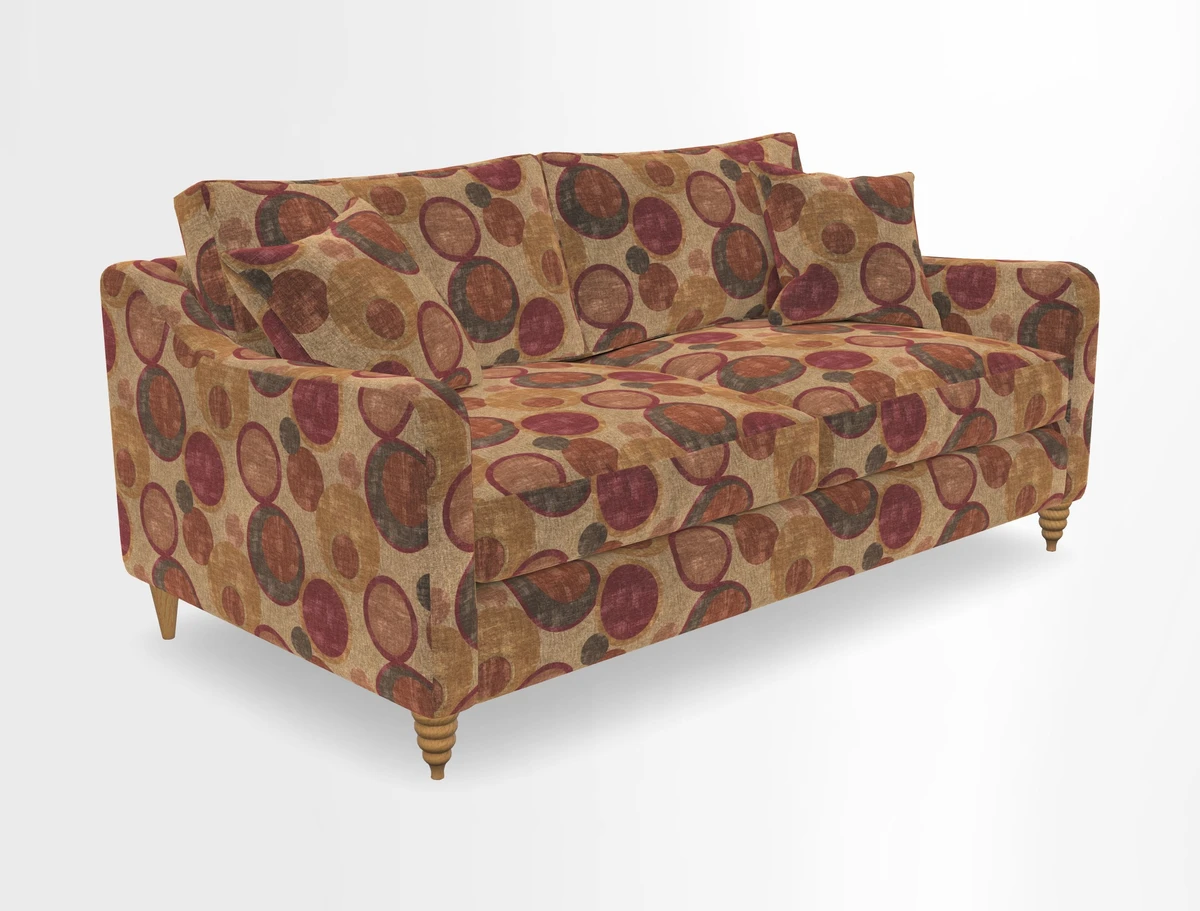 Rye 3 Seater Sofa in Herringbone Shadow