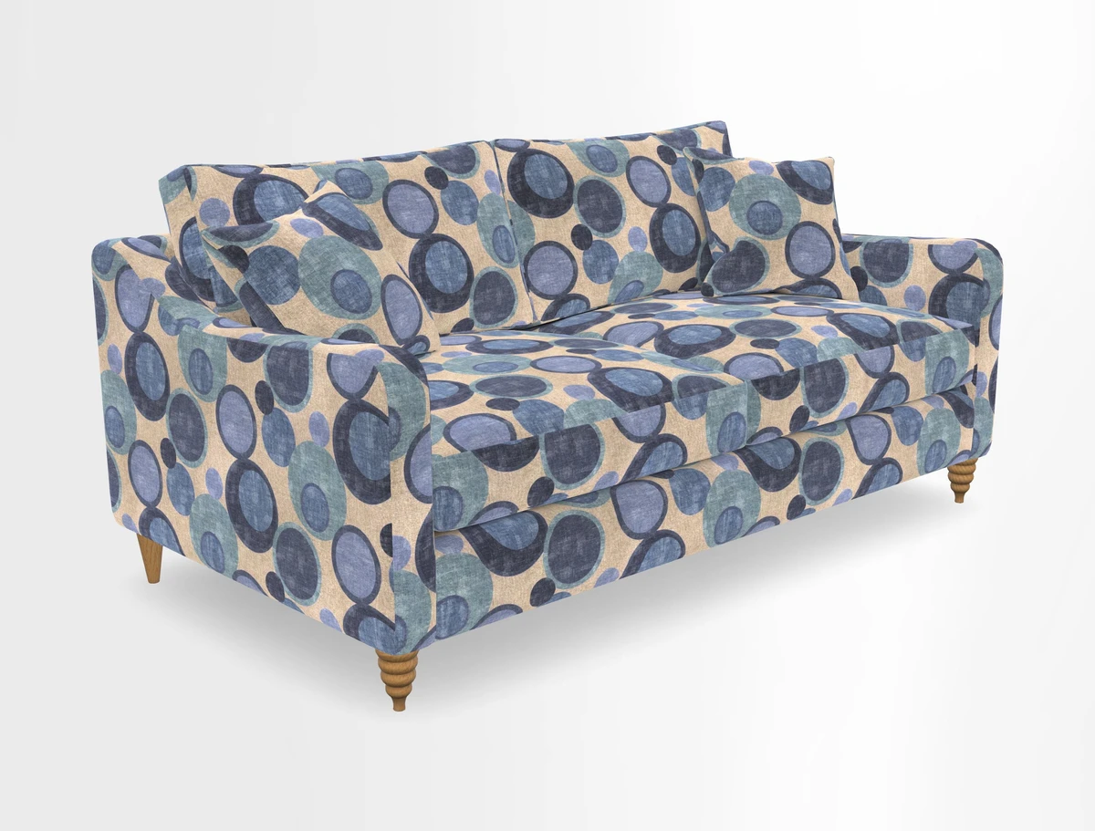 Rye 3 Seater Sofa in Herringbone Shadow