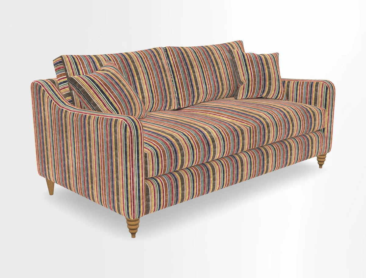 Rye 3 Seater Sofa in Herringbone Shadow