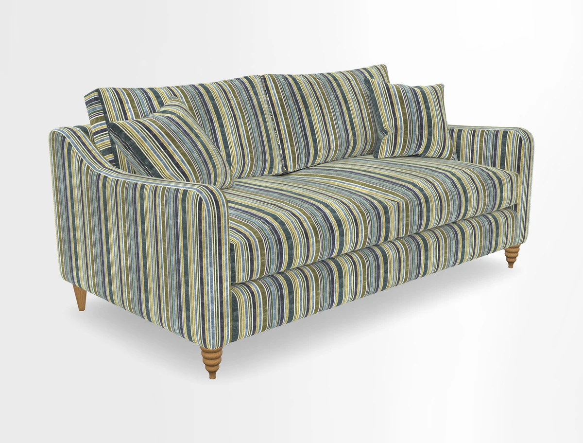 Rye 3 Seater Sofa in Herringbone Shadow
