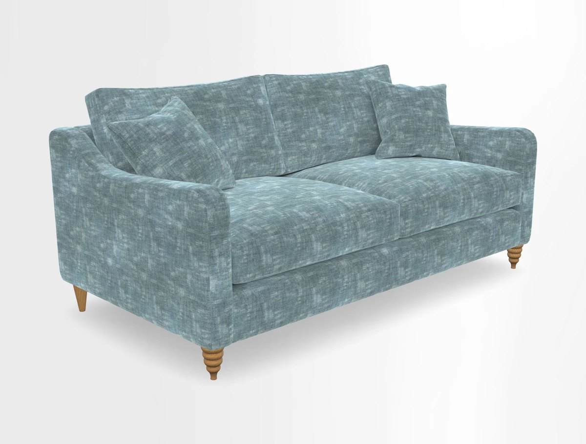 Rye 3 Seater Sofa in Herringbone Shadow