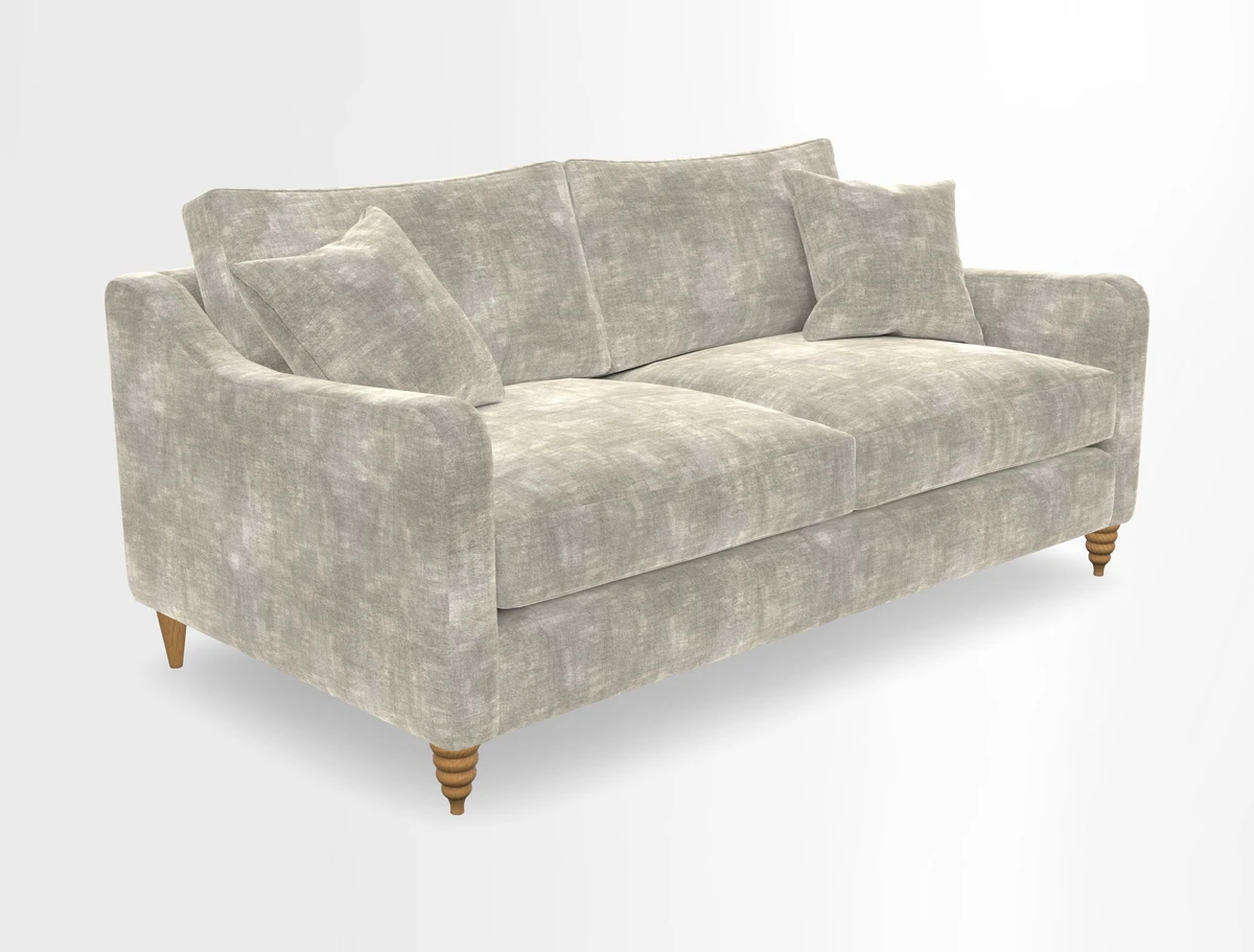 Rye 3 Seater Sofa in Herringbone Shadow