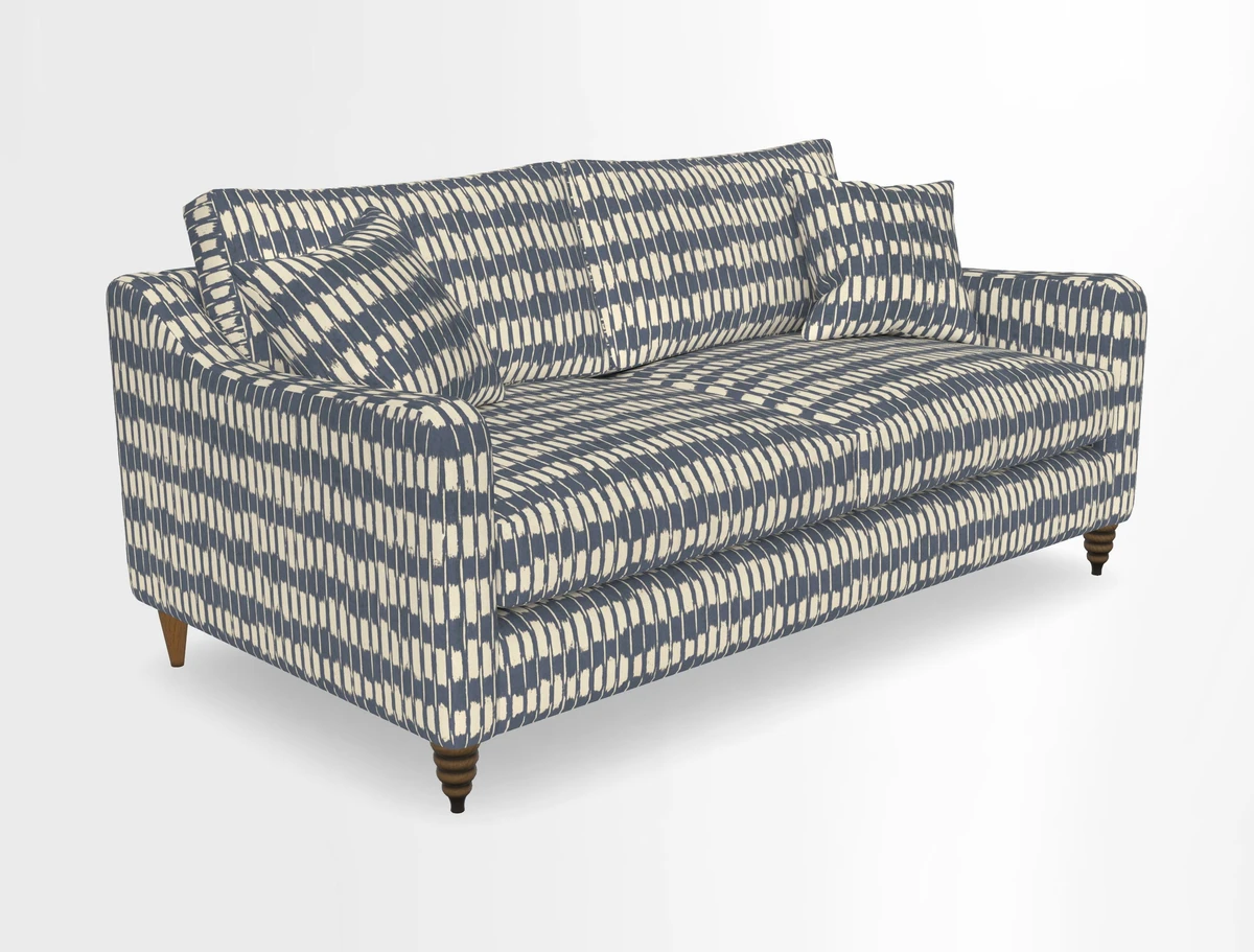 Rye 3 Seater Sofa in Herringbone Shadow