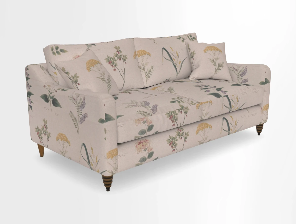 Rye 3 Seater Sofa in Herringbone Shadow