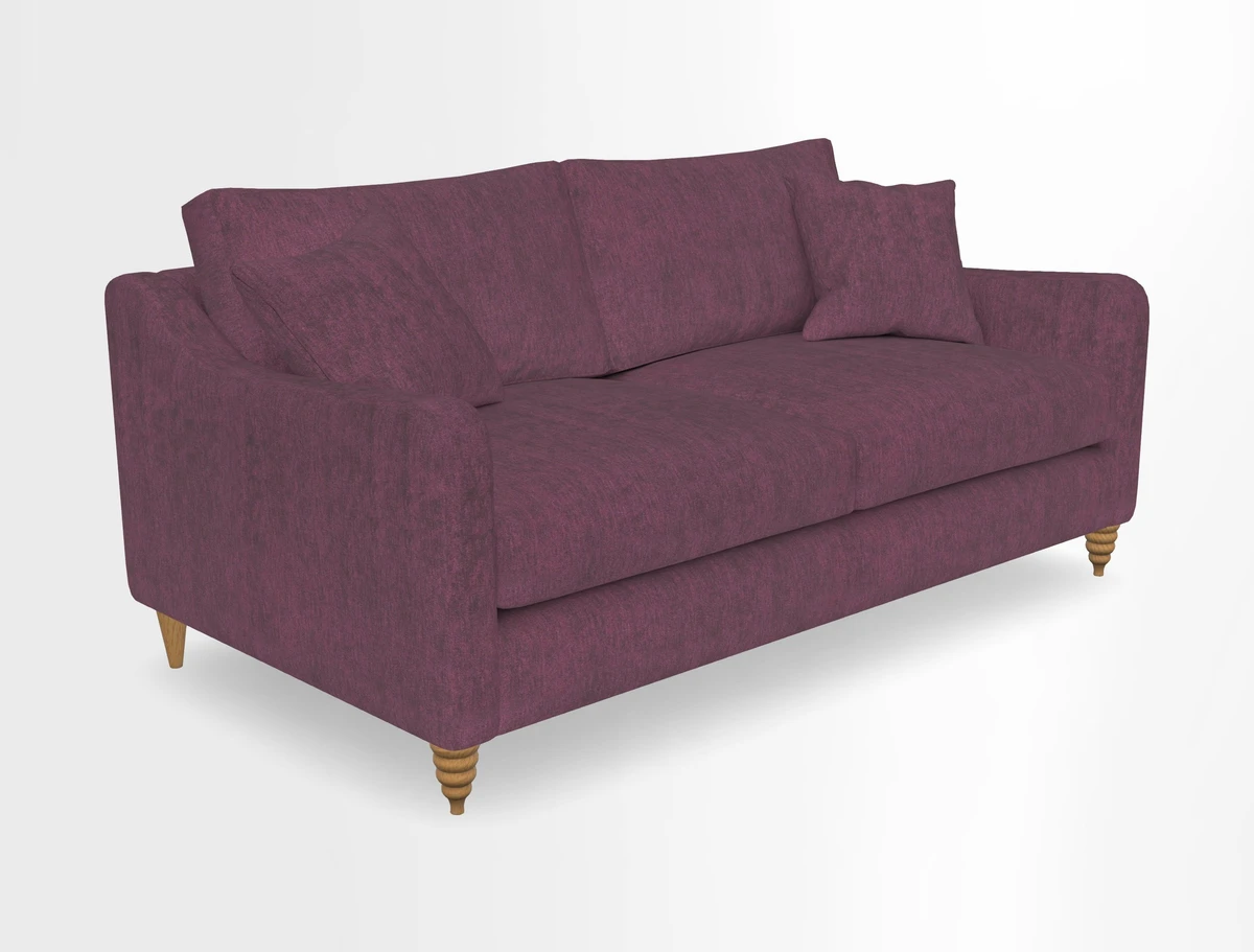 Rye 3 Seater Sofa in Herringbone Shadow