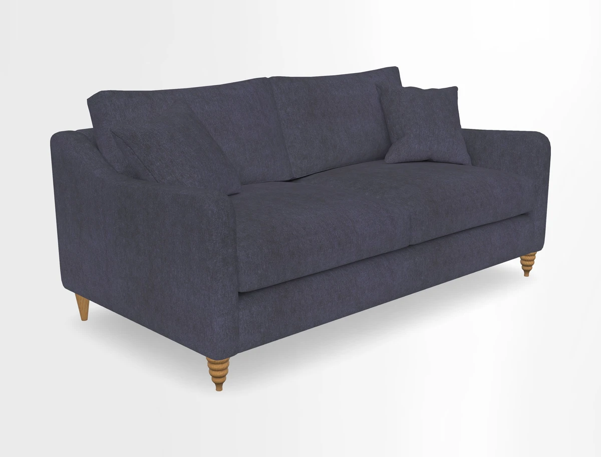 Rye 3 Seater Sofa in Herringbone Shadow