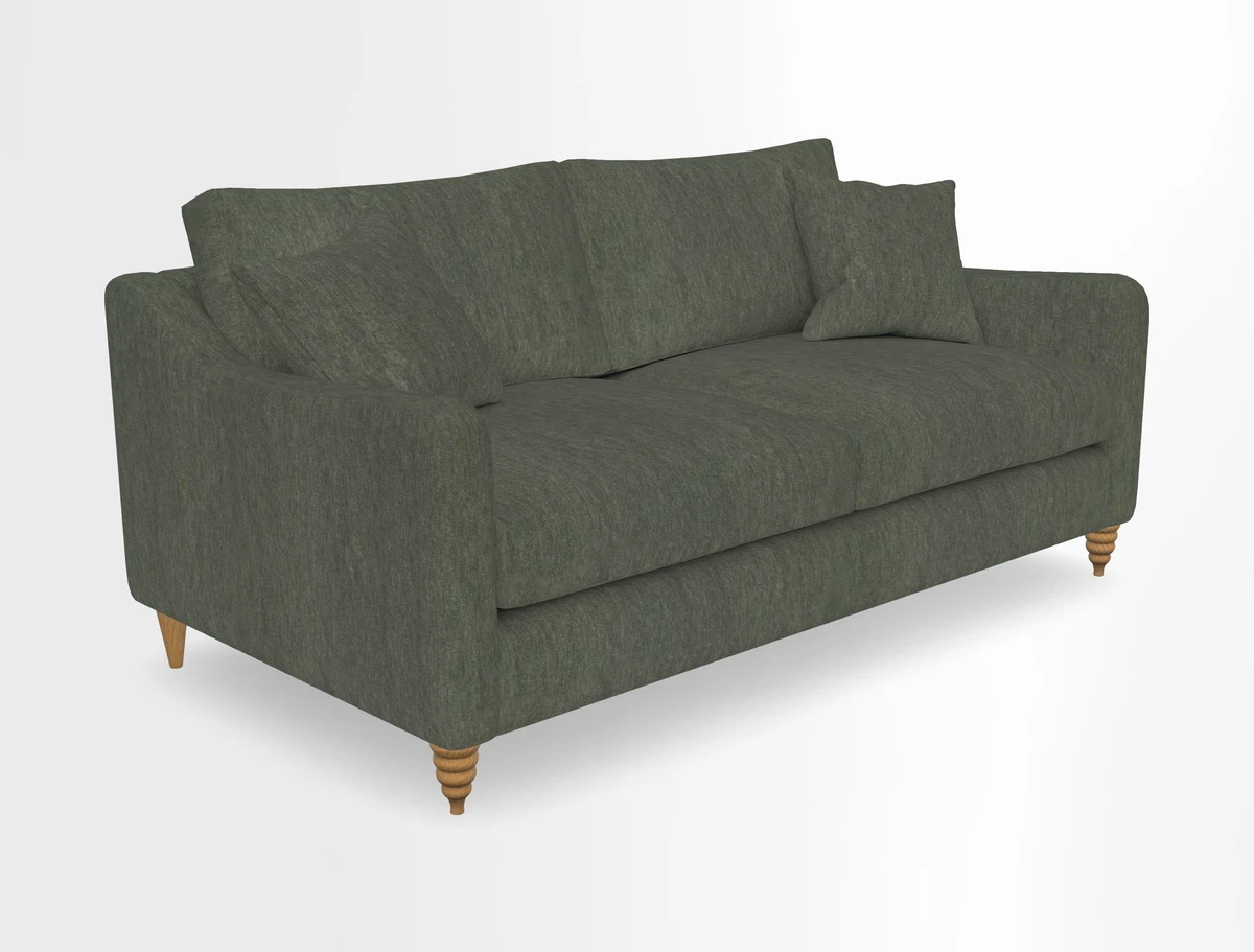 Rye 3 Seater Sofa in Herringbone Shadow