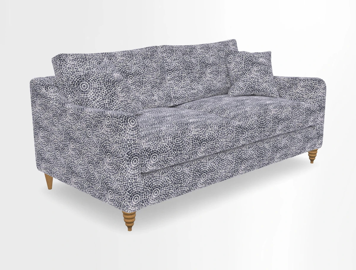Rye 3 Seater Sofa in Herringbone Shadow