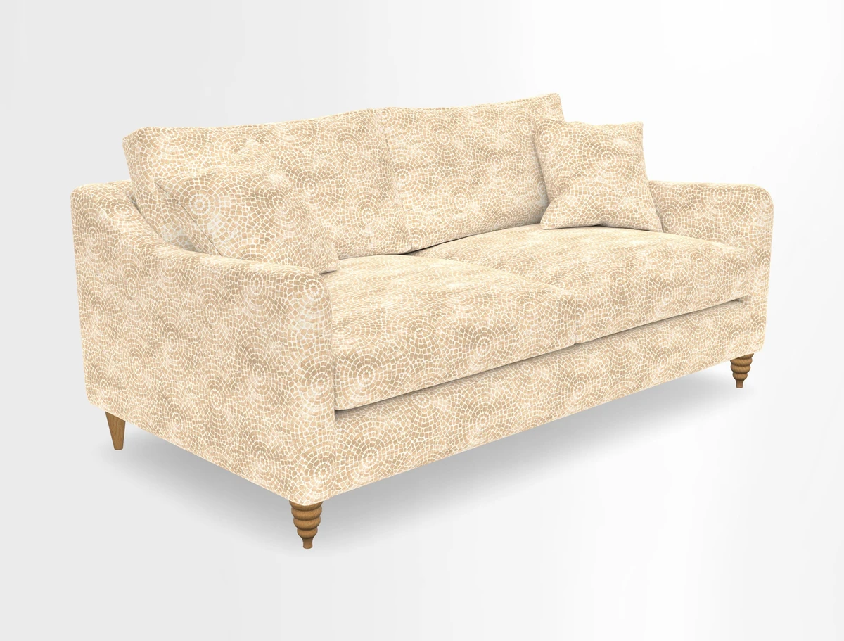 Rye 3 Seater Sofa in Herringbone Shadow