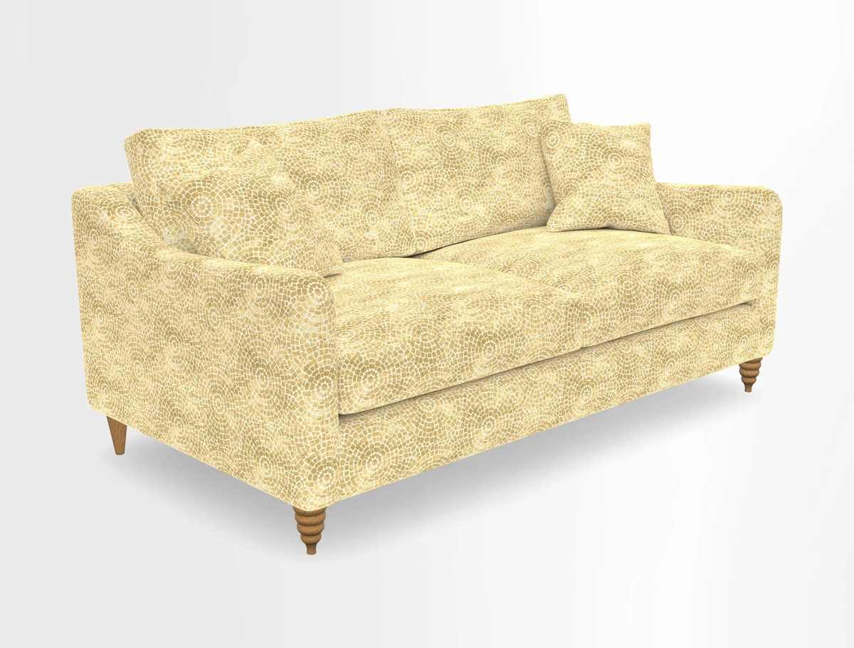 Rye 3 Seater Sofa in Herringbone Shadow
