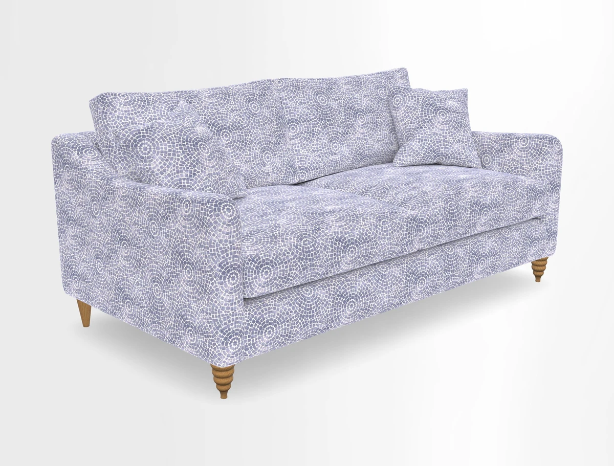 Rye 3 Seater Sofa in Herringbone Shadow