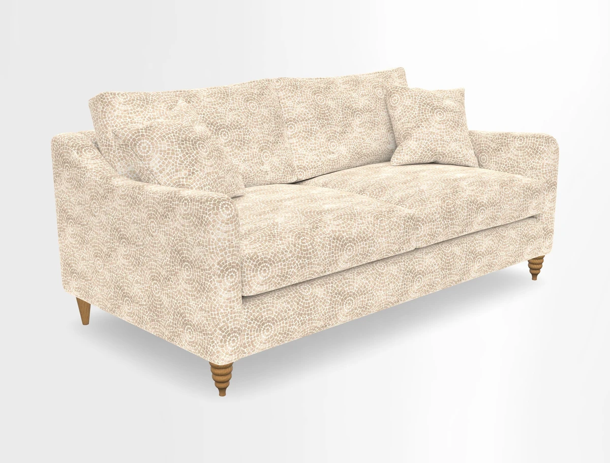 Rye 3 Seater Sofa in Herringbone Shadow