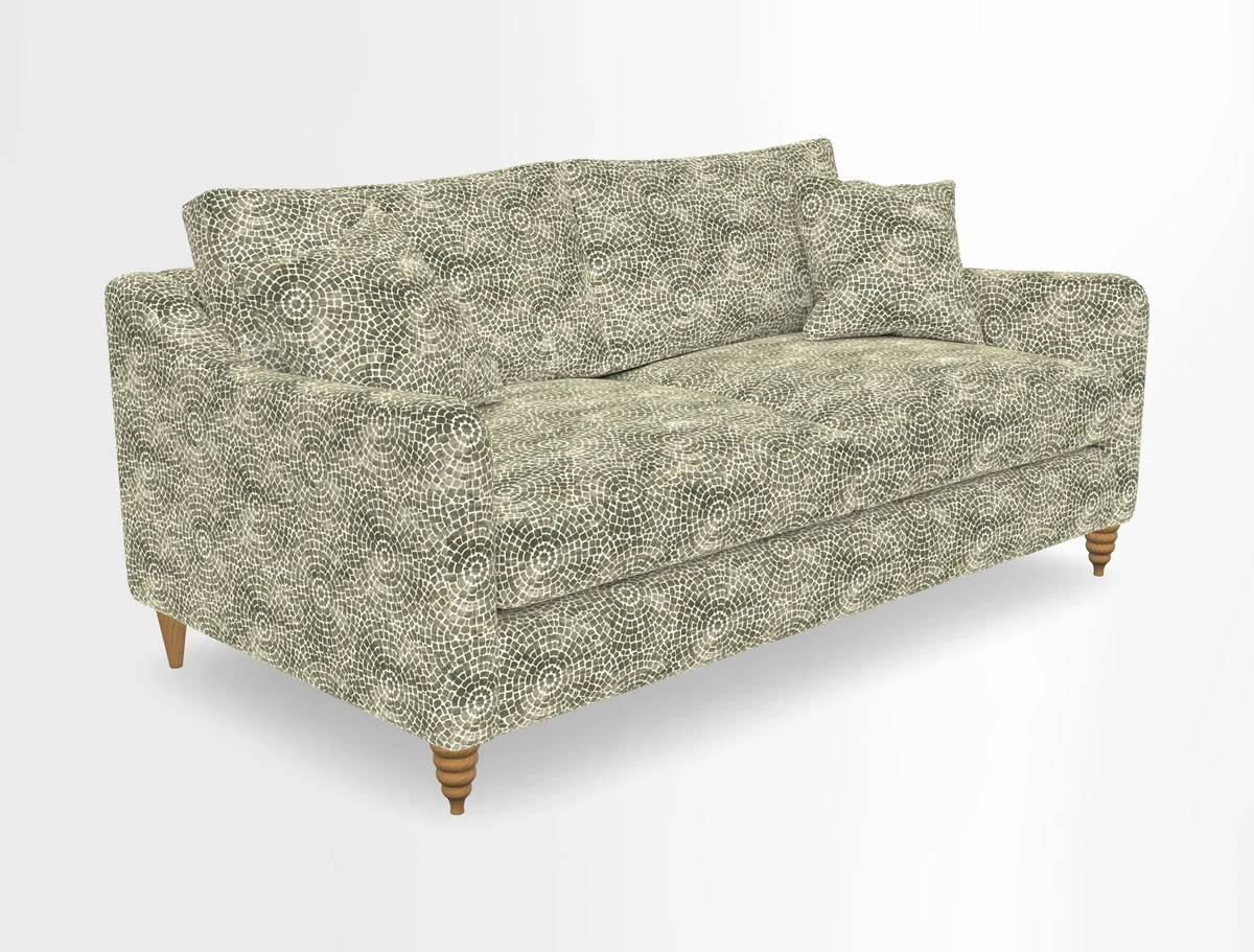 Rye 3 Seater Sofa in Herringbone Shadow