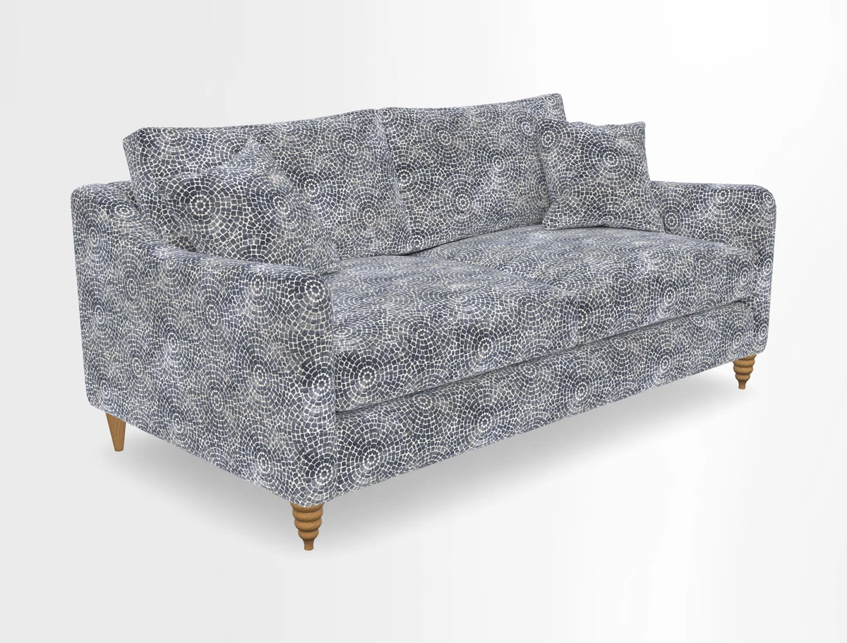 Rye 3 Seater Sofa in Herringbone Shadow