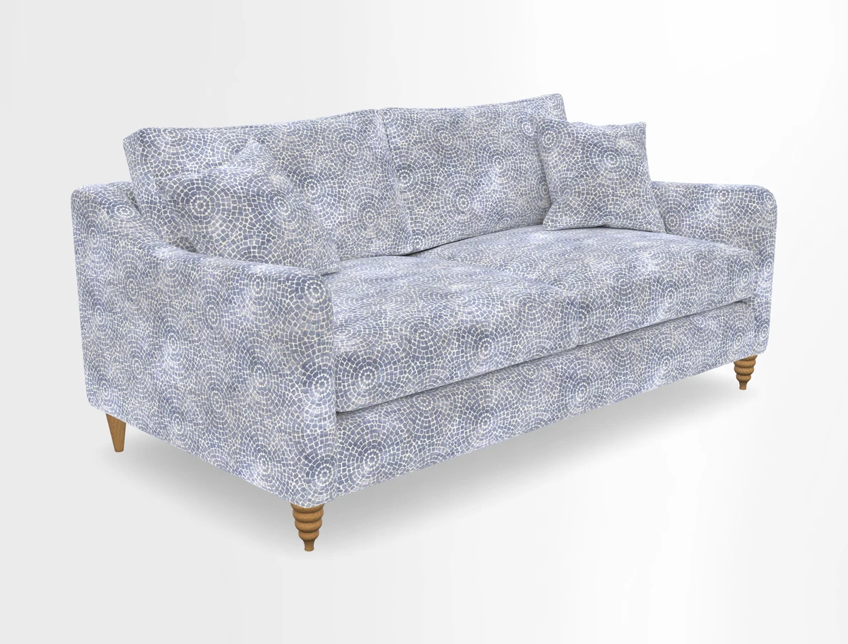 Rye 3 Seater Sofa in Herringbone Shadow