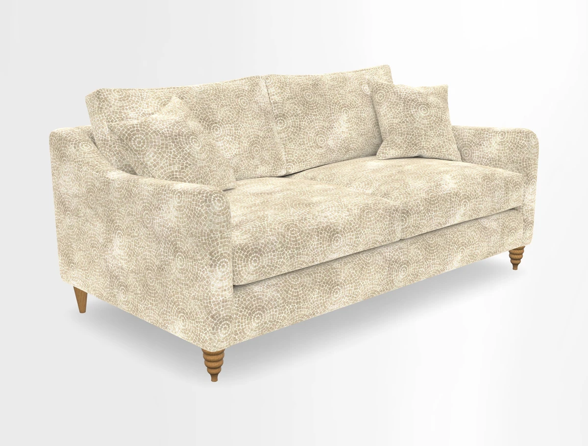Rye 3 Seater Sofa in Herringbone Shadow