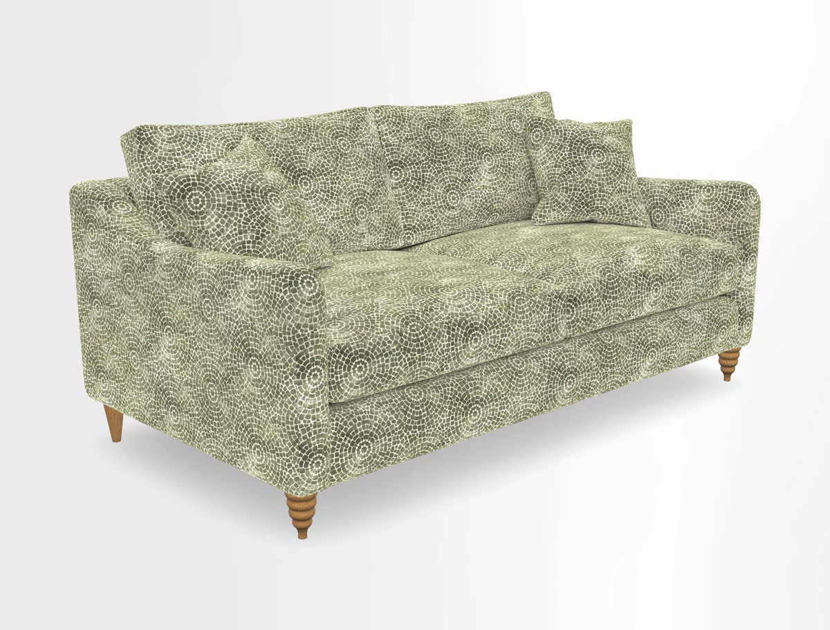 Rye 3 Seater Sofa in Herringbone Shadow