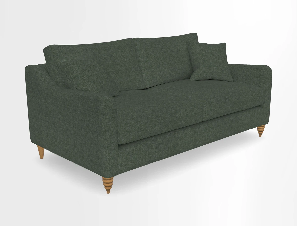 Rye 3 Seater Sofa in Herringbone Shadow