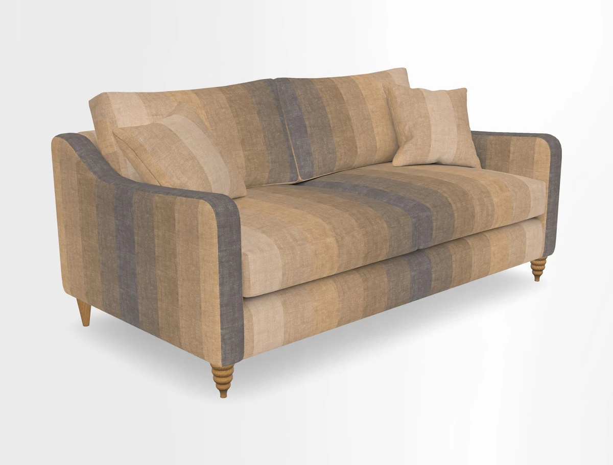 Rye 3 Seater Sofa in Herringbone Shadow