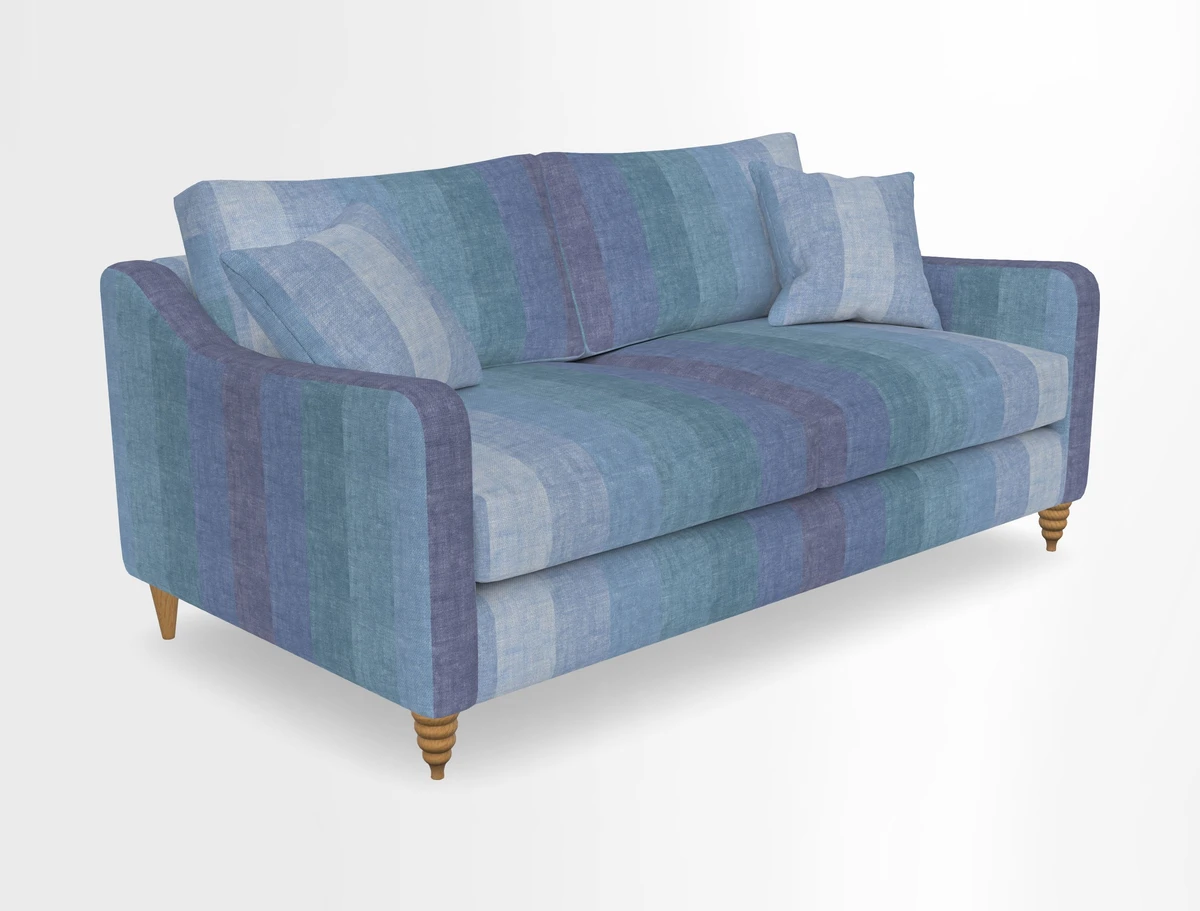 Rye 3 Seater Sofa in Herringbone Shadow
