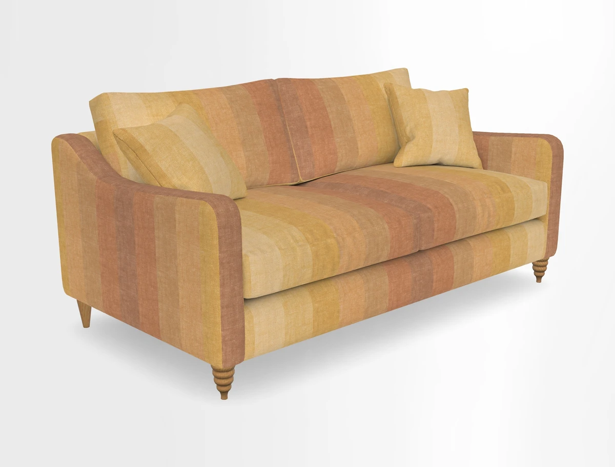 Rye 3 Seater Sofa in Herringbone Shadow