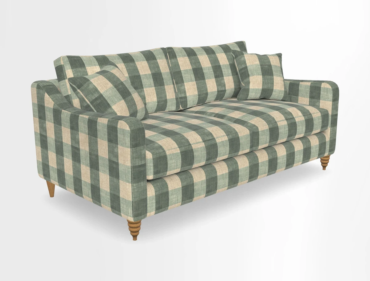 Rye 3 Seater Sofa in Herringbone Shadow