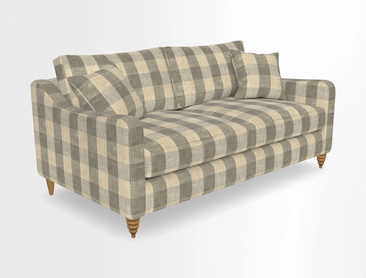Rye 3 Seater Sofa in Herringbone Shadow