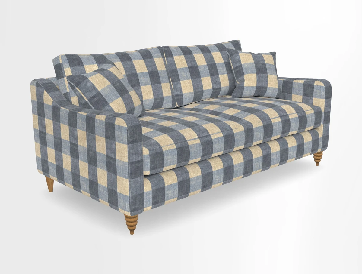 Rye 3 Seater Sofa in Herringbone Shadow
