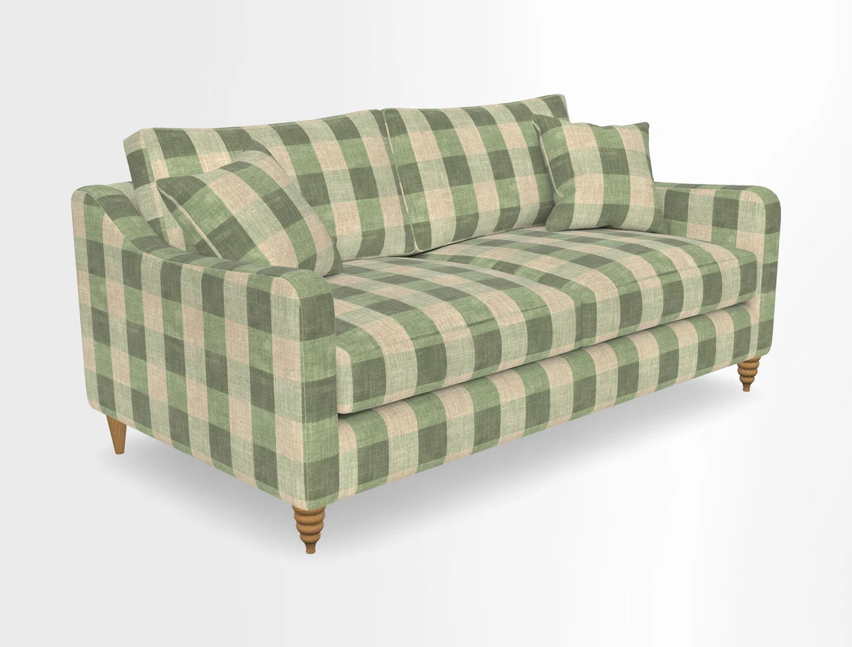 Rye 3 Seater Sofa in Herringbone Shadow