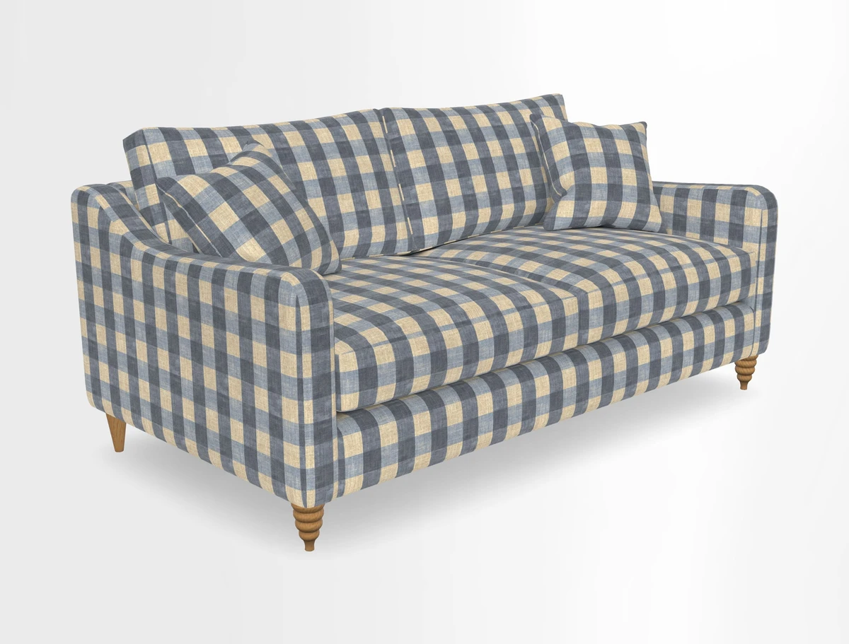 Rye 3 Seater Sofa in Herringbone Shadow