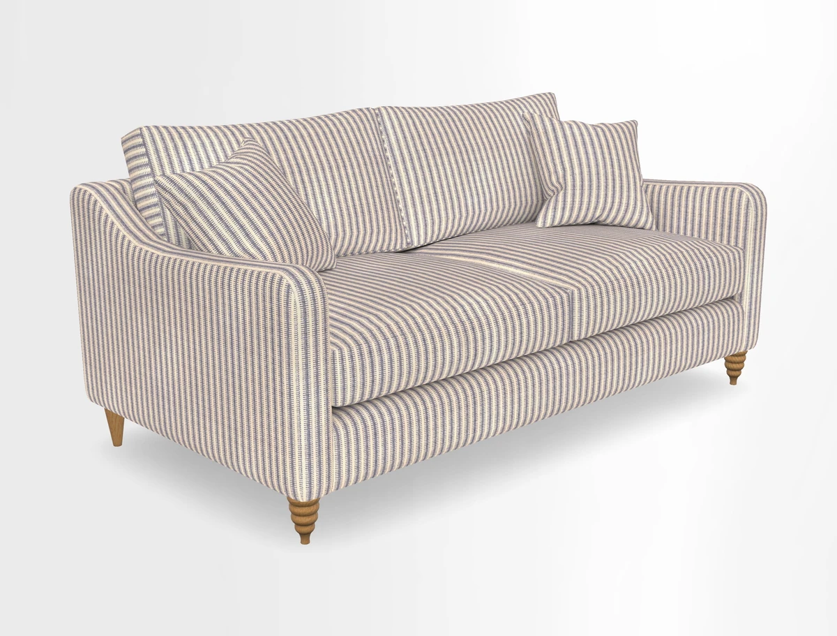 Rye 3 Seater Sofa in Herringbone Shadow