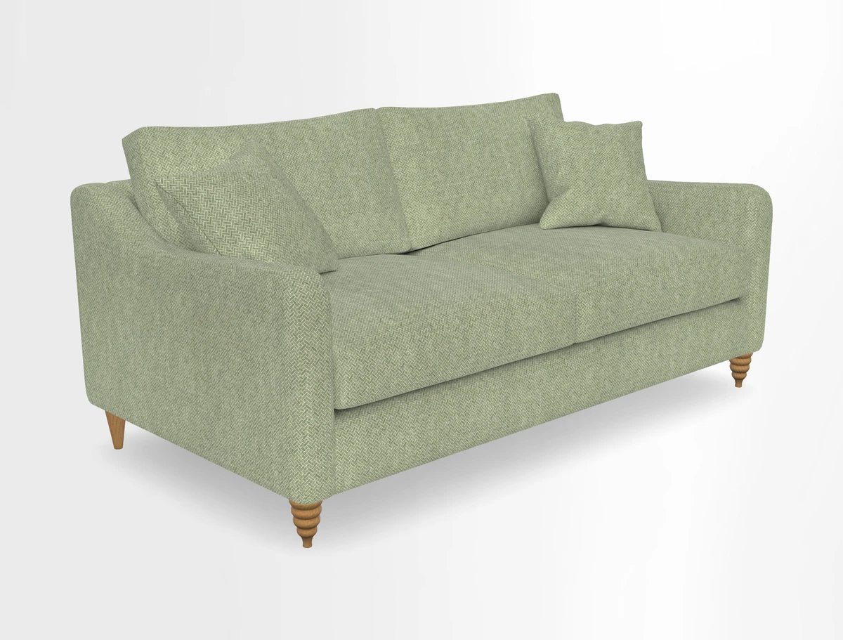 Rye 3 Seater Sofa in Herringbone Shadow