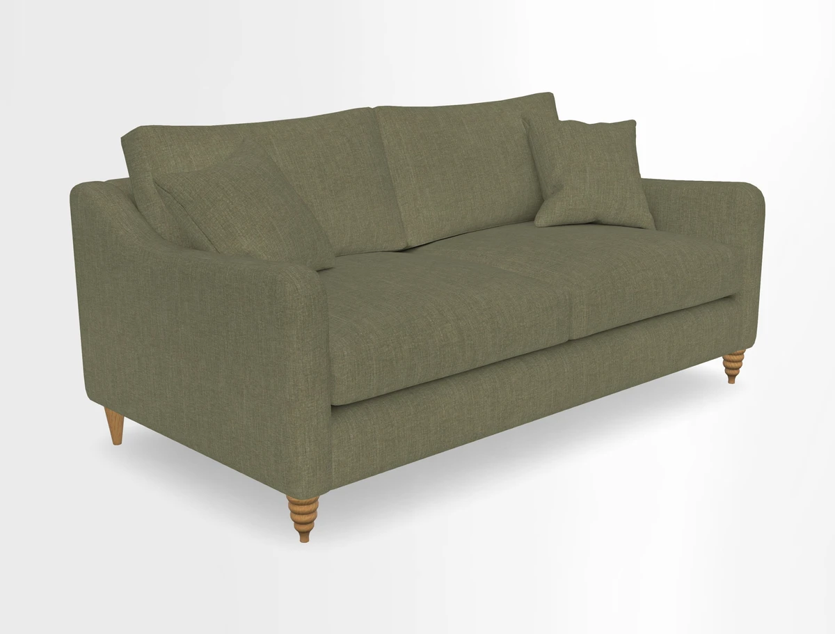Rye 3 Seater Sofa in Herringbone Shadow