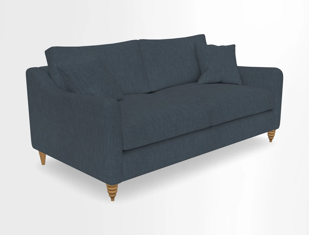 Rye 3 Seater Sofa in Herringbone Shadow