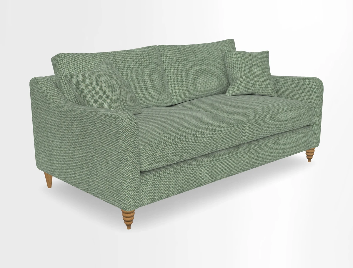 Rye 3 Seater Sofa in Herringbone Shadow