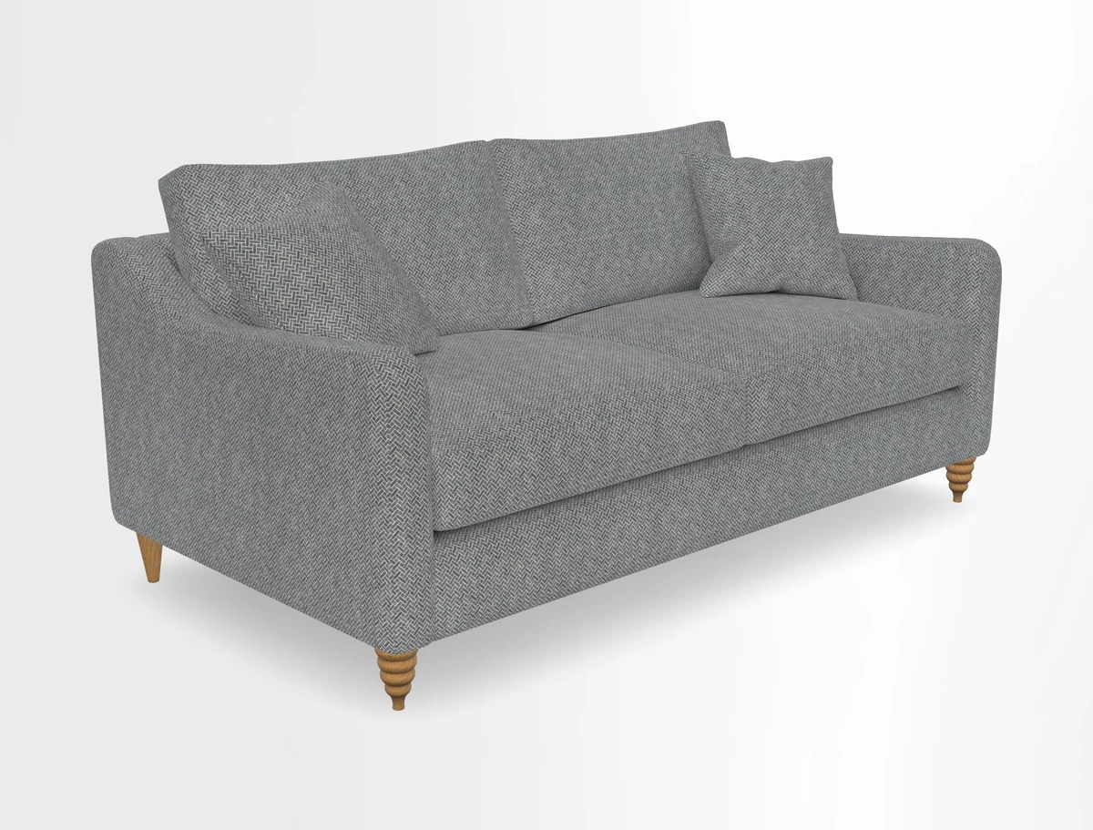Rye 3 Seater Sofa in Herringbone Shadow